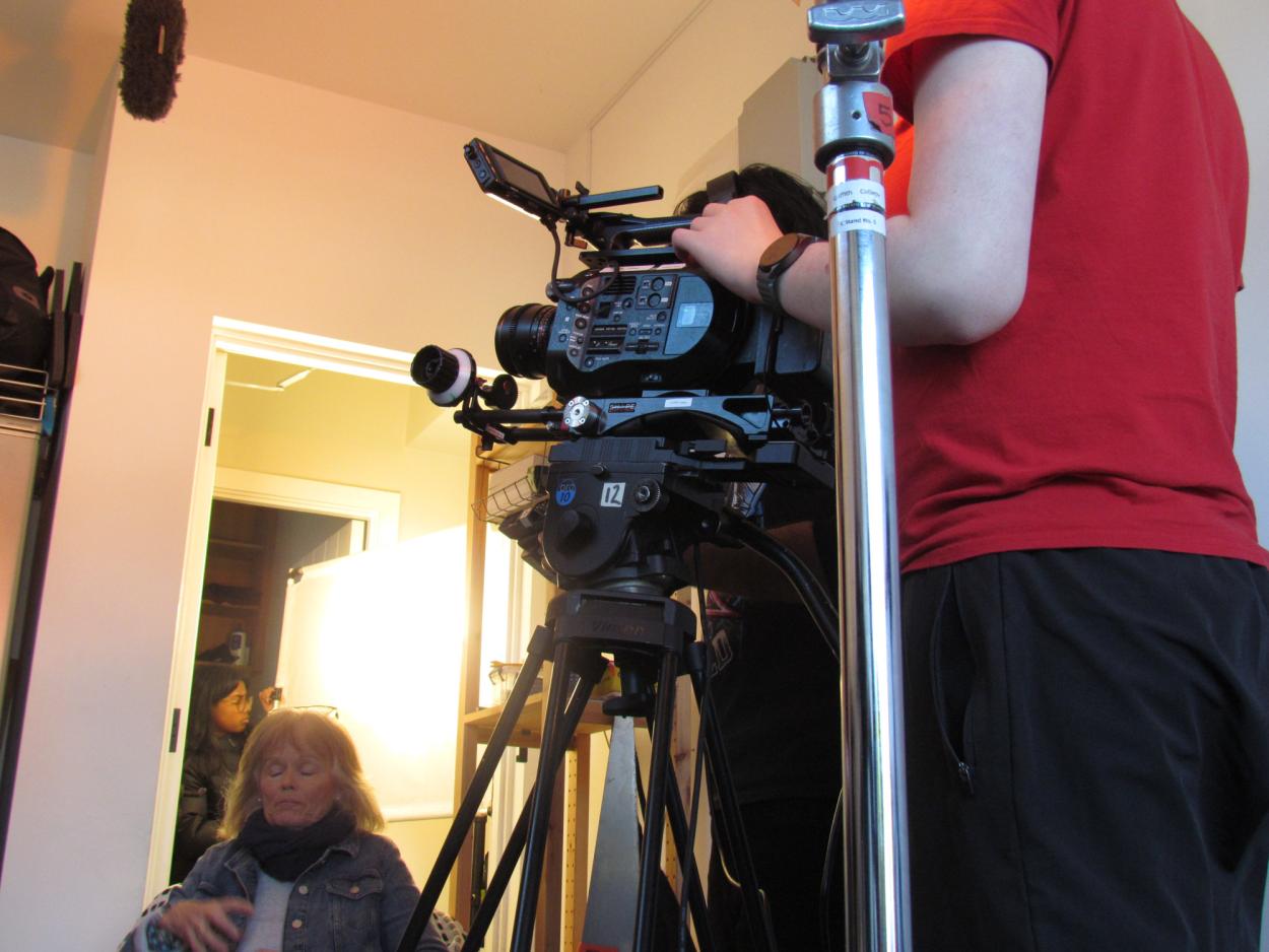 Film crew at work 