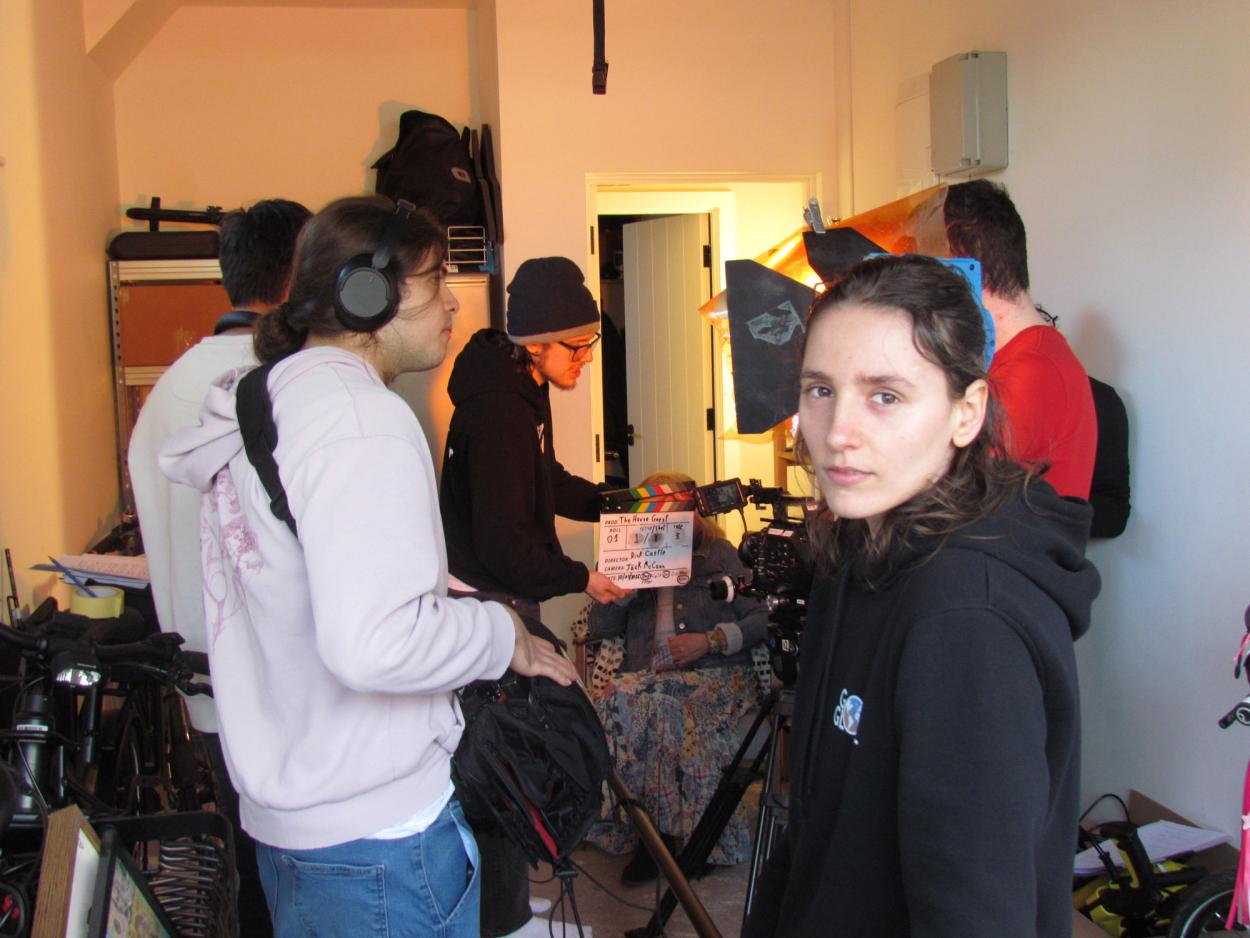 Film crew at work 
