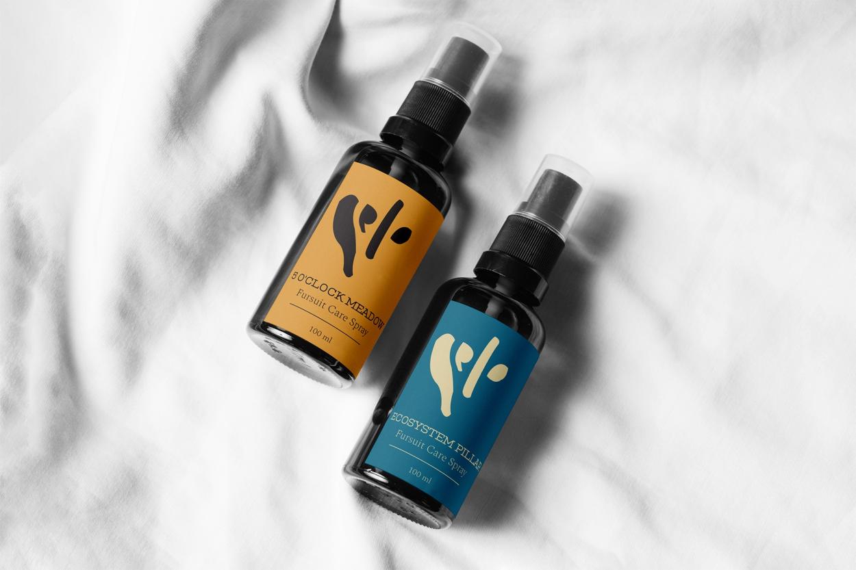 2 branded fursuit care sprays