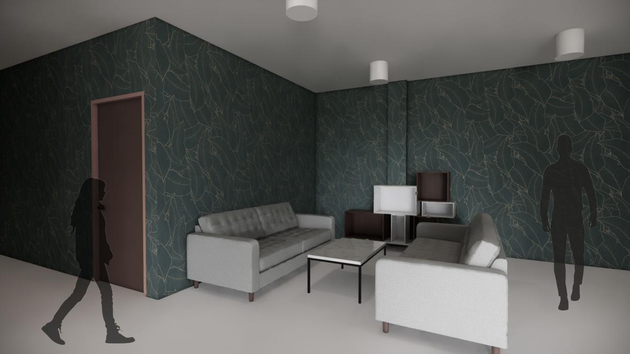 a view of a living room