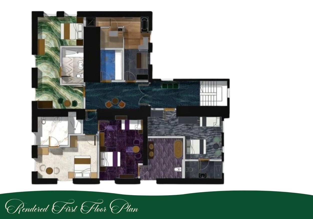 Rendered First Floor Plan View