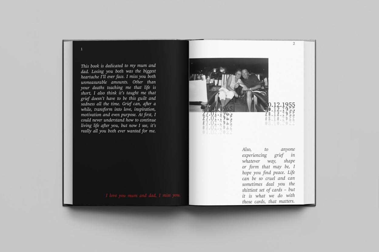 The first couple of pages in The Little BIG Book of Grief introducing the book and its meaning to the reader.