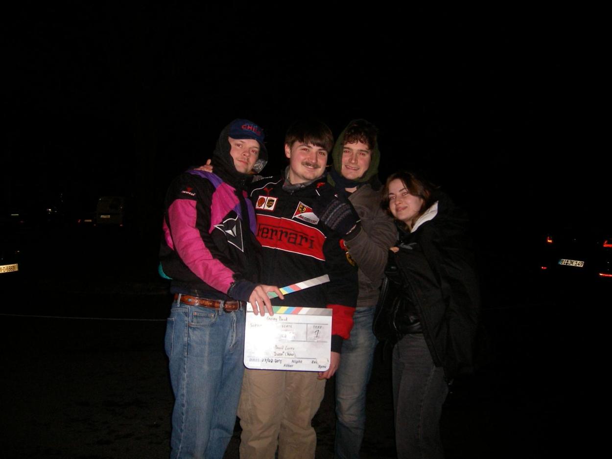 a group of people posing for the camera