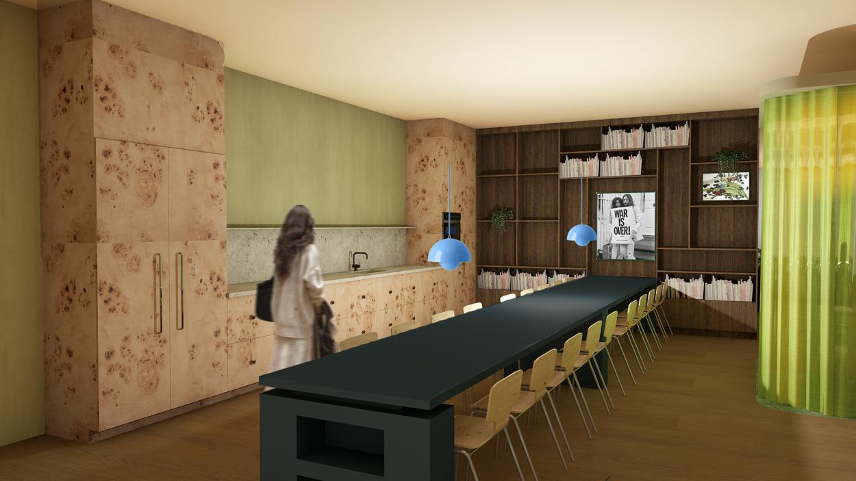 a room full of furniture