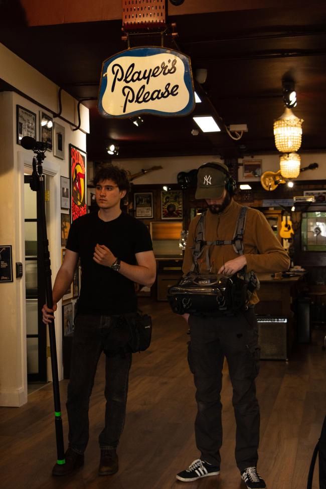 a man standing in a room