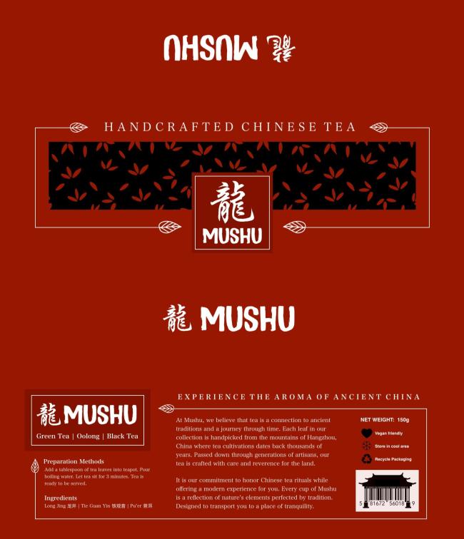 Mushu Tea Cover Design