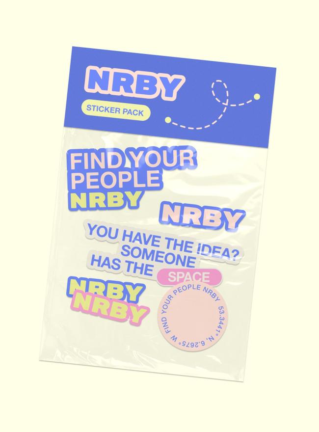 Sticker pack design with visual identity