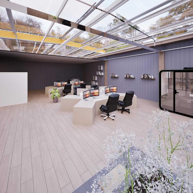 a large room