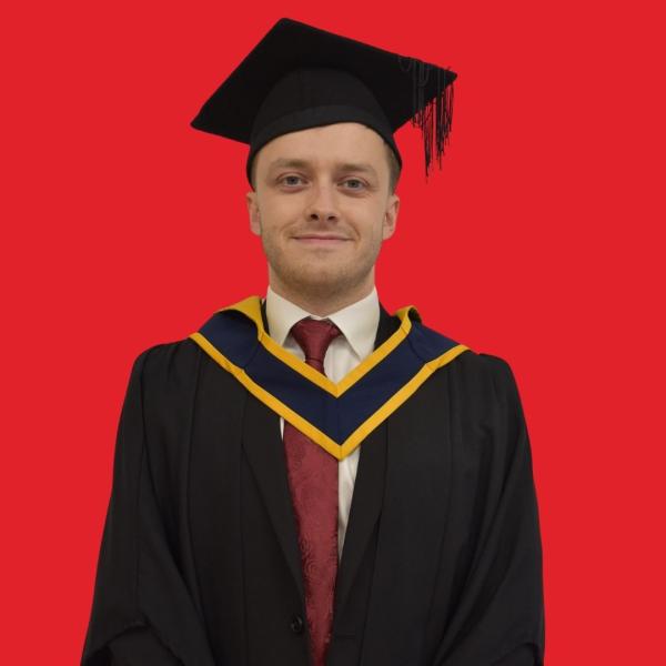 student wearing gown