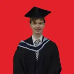 Graduate in robes