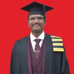 student in gown