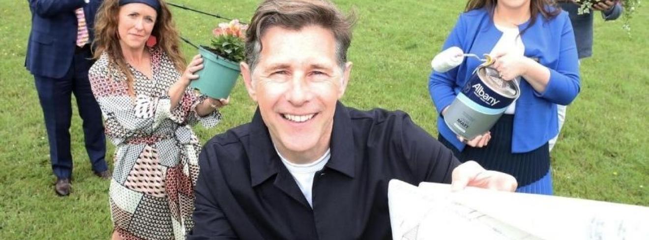 Interior Design expert Dermot Bannon with Gwen Kenny and Cathy Kelly