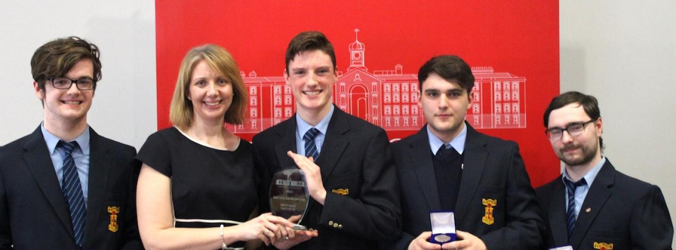 The winning team from the 2019 Griffith College Legal Debating Competition
